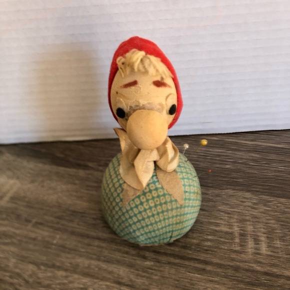 Vtg Pin Cushion Doll with Measuring Tape Nose - Picture 4 of 13